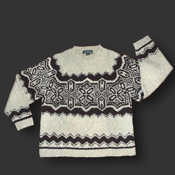 Vintage Abstract Oversized Wool Mohair Knit Sweater - Picture 6 of 12